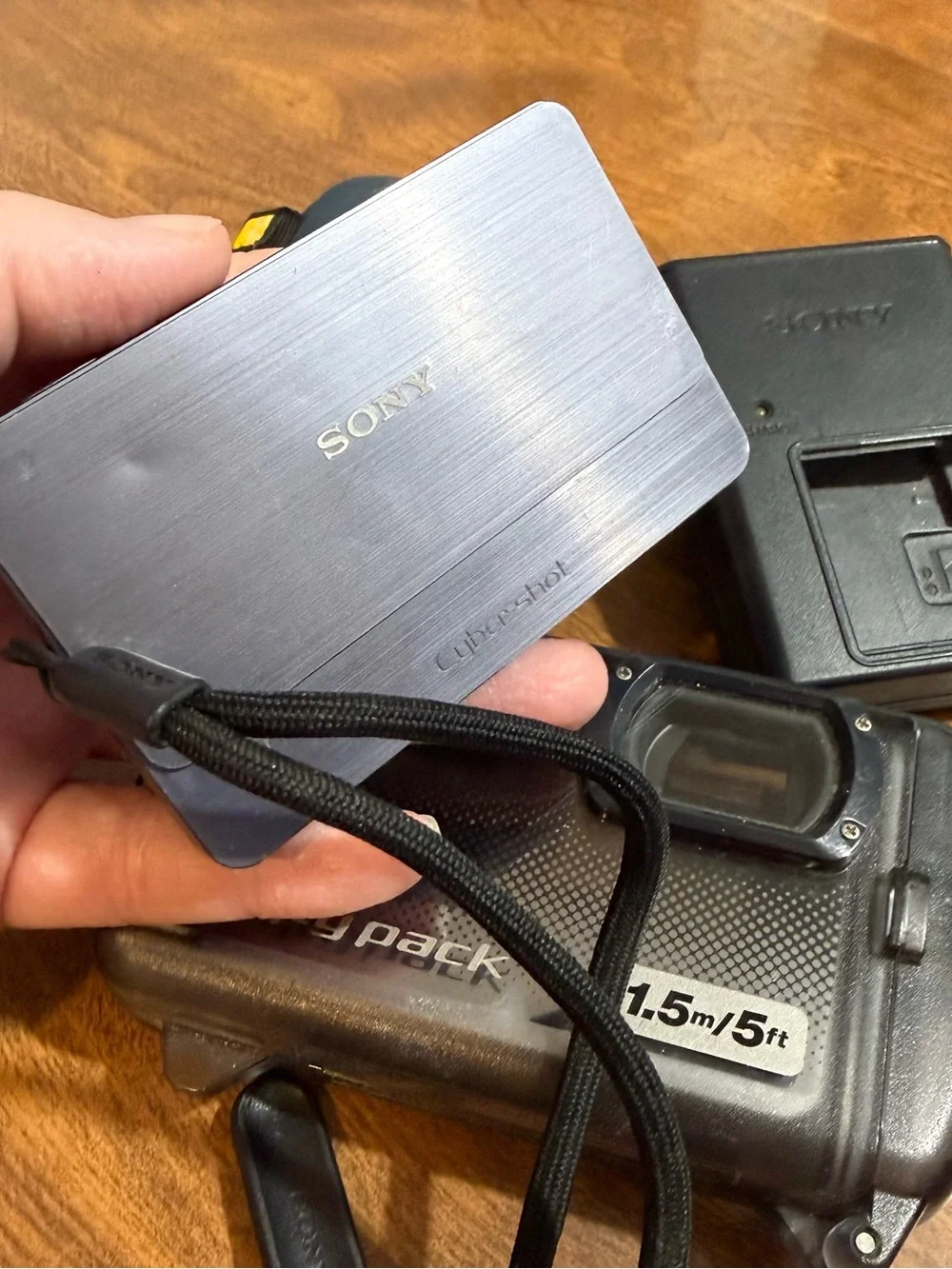 Sony Cyber Shot DSC-T700 Working With Memory Card Charger Waterproof Case